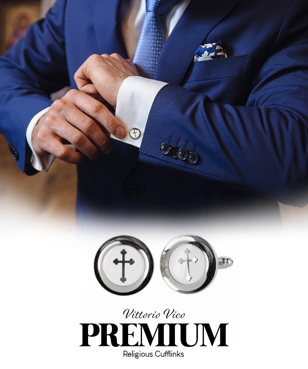 Vittorio Vico Religious Themed Cufflinks: CL30XX Series - CL 3561 - Cufflinks - Vittorio Vico