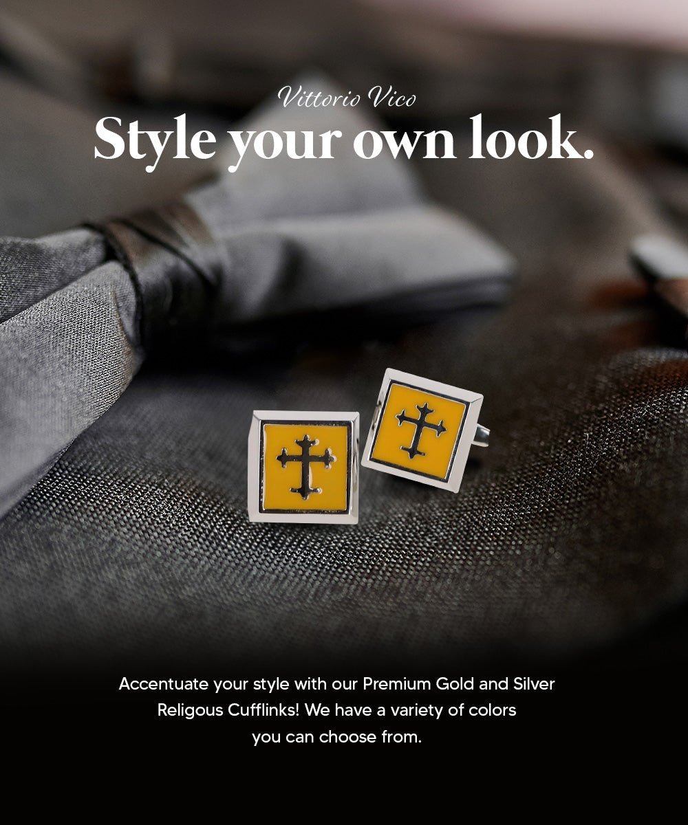 Vittorio Vico Religious Themed Cufflinks: CL30XX Series - CL 3800 - Cufflinks - Vittorio Vico