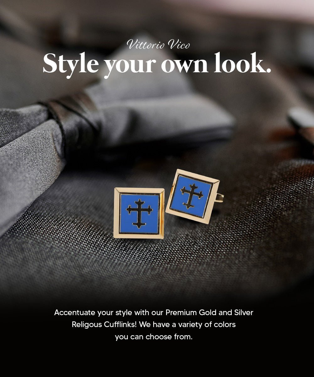 Vittorio Vico Religious Themed Cufflinks: CL30XX Series - CL 3801 - Cufflinks - Vittorio Vico