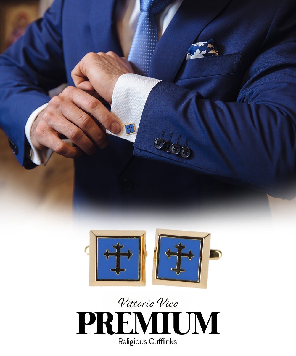 Vittorio Vico Religious Themed Cufflinks: CL30XX Series - CL 3801 - Cufflinks - Vittorio Vico