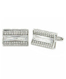Vittorio Vico Silver Iced Wedding Cufflinks in Gift Box: CL105x Series - CL 1051 - Cufflinks - Vittorio Vico