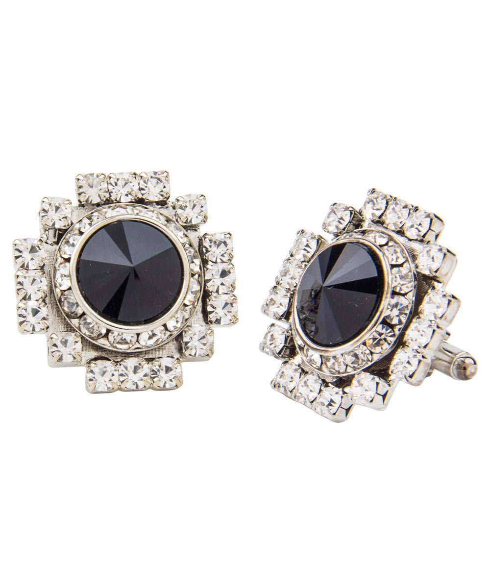 Vittorio Vico Silver Iced Wedding Cufflinks in Gift Box: CL105x Series - CL 1057 - Cufflinks - Vittorio Vico