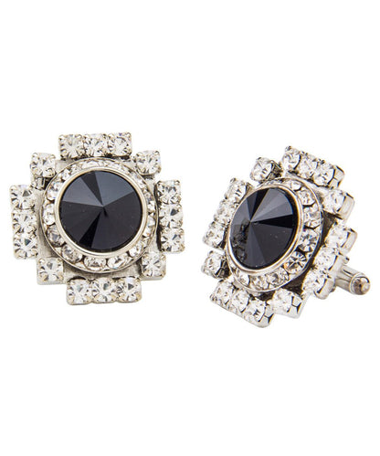 Vittorio Vico Silver Iced Wedding Cufflinks in Gift Box: CL105x Series - CL 1057 - Cufflinks - Vittorio Vico