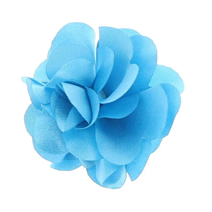 Vittorio Vico Small Satin Flower Lapel Pin - Black - Flower Lapel Pin - Vittorio Vico