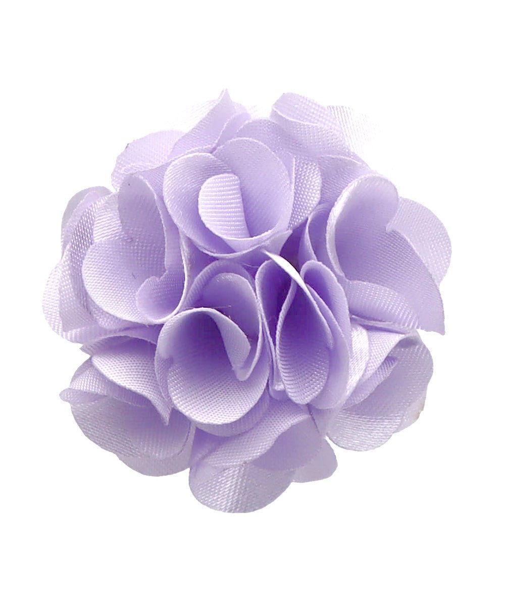 Vittorio Vico Small Satin Flower Lapel Pin - Lavender - Flower Lapel Pin - Vittorio Vico