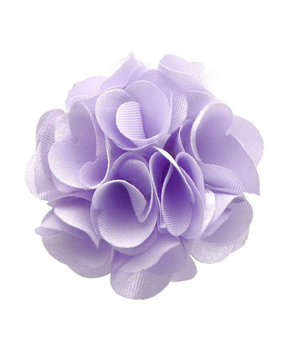Vittorio Vico Small Satin Flower Lapel Pin - Lavender - Flower Lapel Pin - Vittorio Vico