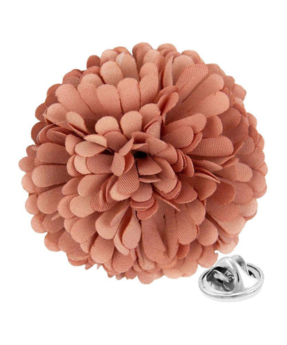 Vittorio Vico Unisex Carnation Flower Lapel Pin - Dark Blush - Flower Lapel Pin - Vittorio Vico