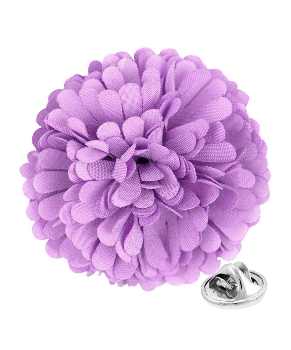 Vittorio Vico Unisex Carnation Flower Lapel Pin - Lavender - Flower Lapel Pin - Vittorio Vico