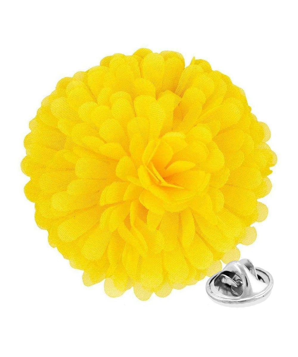 Vittorio Vico Unisex Carnation Flower Lapel Pin - Maize - Flower Lapel Pin - Vittorio Vico