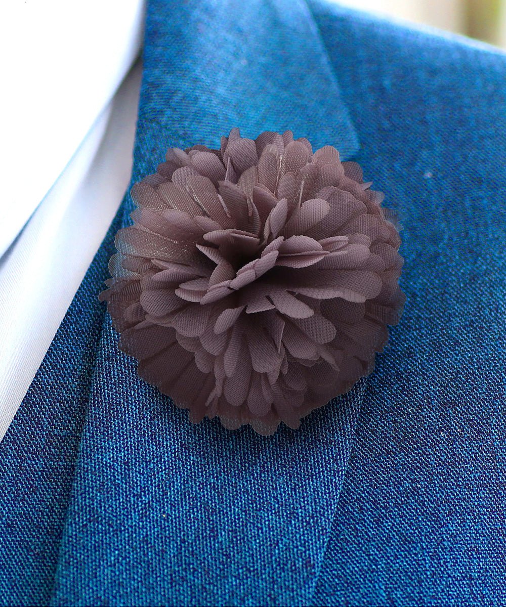 Vittorio Vico Unisex Carnation Flower Lapel Pin - Mauve - Flower Lapel Pin - Vittorio Vico