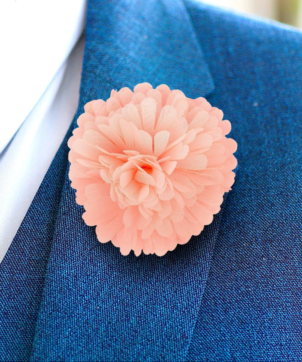 Vittorio Vico Unisex Carnation Flower Lapel Pin - Pink - Flower Lapel Pin - Vittorio Vico