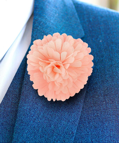 Vittorio Vico Unisex Carnation Flower Lapel Pin - Pink - Flower Lapel Pin - Vittorio Vico