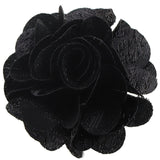 Vittorio Vico Unisex Metallic Flower Lapel Pin - Black - Flower Lapel Pin - Vittorio Vico