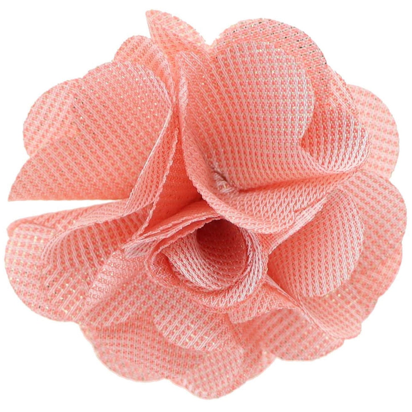 Vittorio Vico Unisex Metallic Flower Lapel Pin - Blush - Flower Lapel Pin - Vittorio Vico