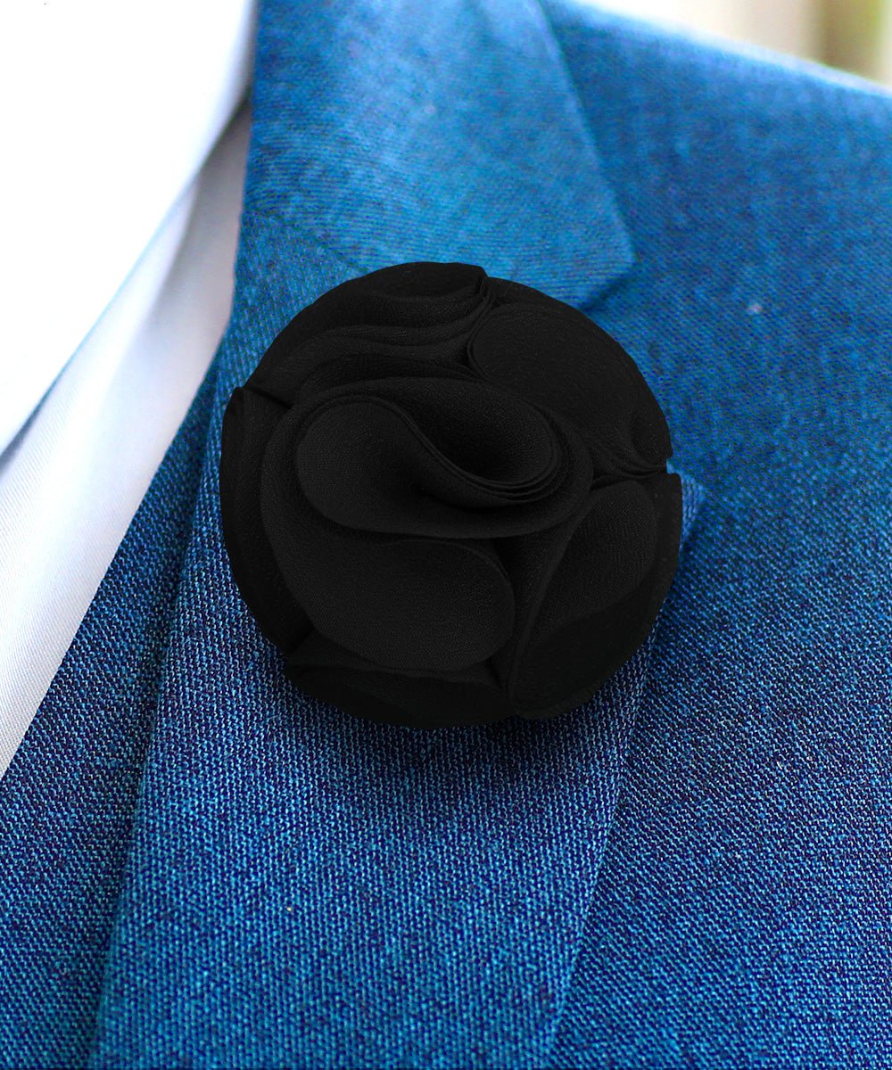 Vittorio Vico Unisex Rose Flower Lapel Pin - Yellow - Flower Lapel Pin - Vittorio Vico