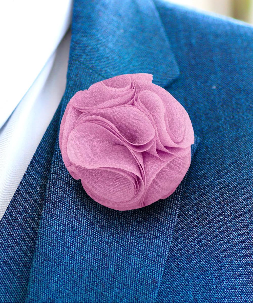 Vittorio Vico Unisex Rose Flower Lapel Pin - Lavender - Flower Lapel Pin - Vittorio Vico