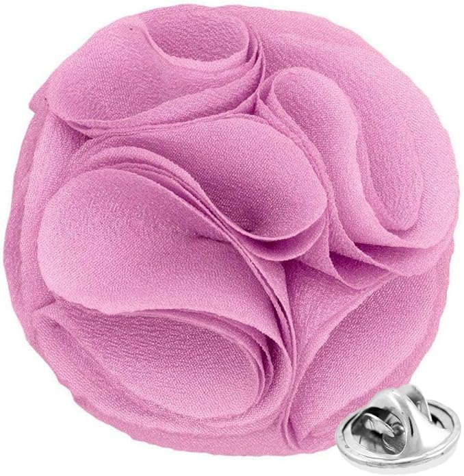 Vittorio Vico Unisex Rose Flower Lapel Pin - Lavender - Flower Lapel Pin - Vittorio Vico