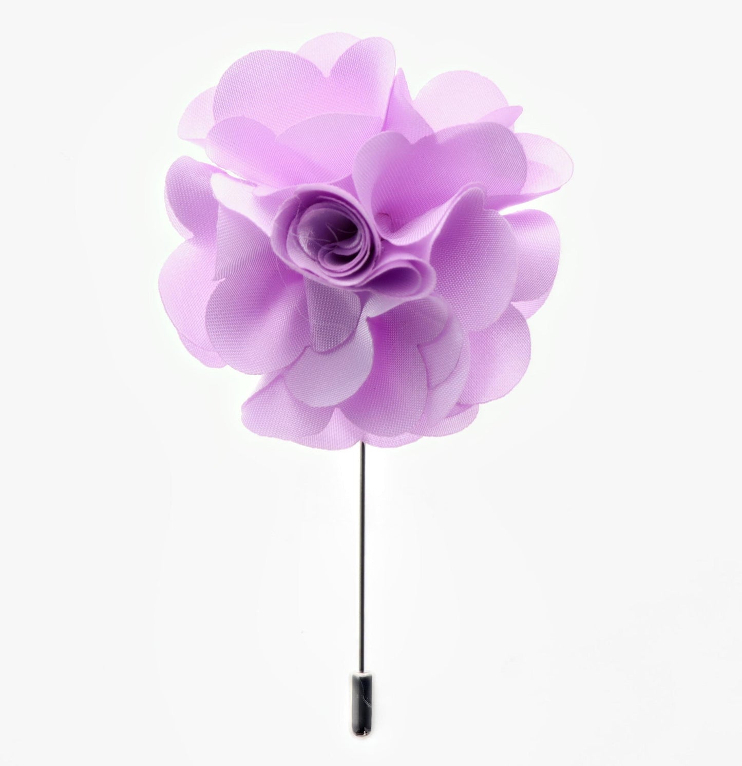 Vittorio Vico Unisex Satin Stick Flower Lapel Pin - Lavender - Flower Lapel Pin - Vittorio Vico