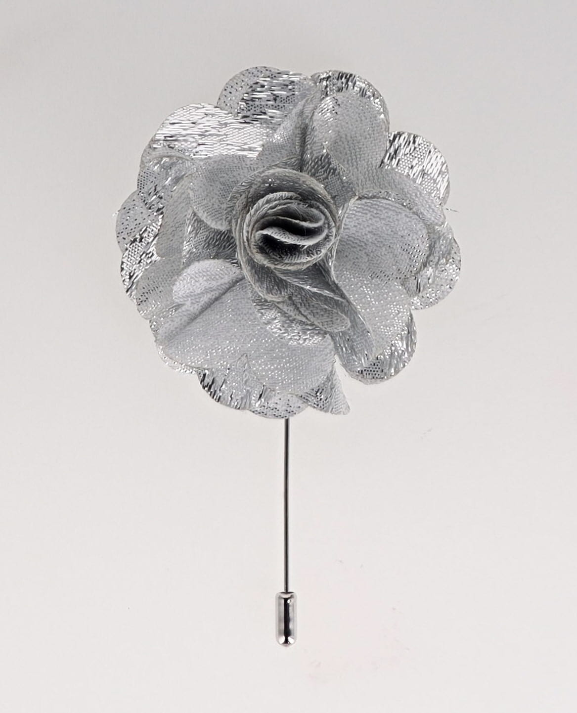 Vittorio Vico Unisex Satin Stick Flower Lapel Pin - M-F170 - Flower Lapel Pin - Vittorio Vico