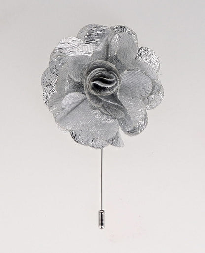 Vittorio Vico Unisex Satin Stick Flower Lapel Pin - M-F170 - Flower Lapel Pin - Vittorio Vico