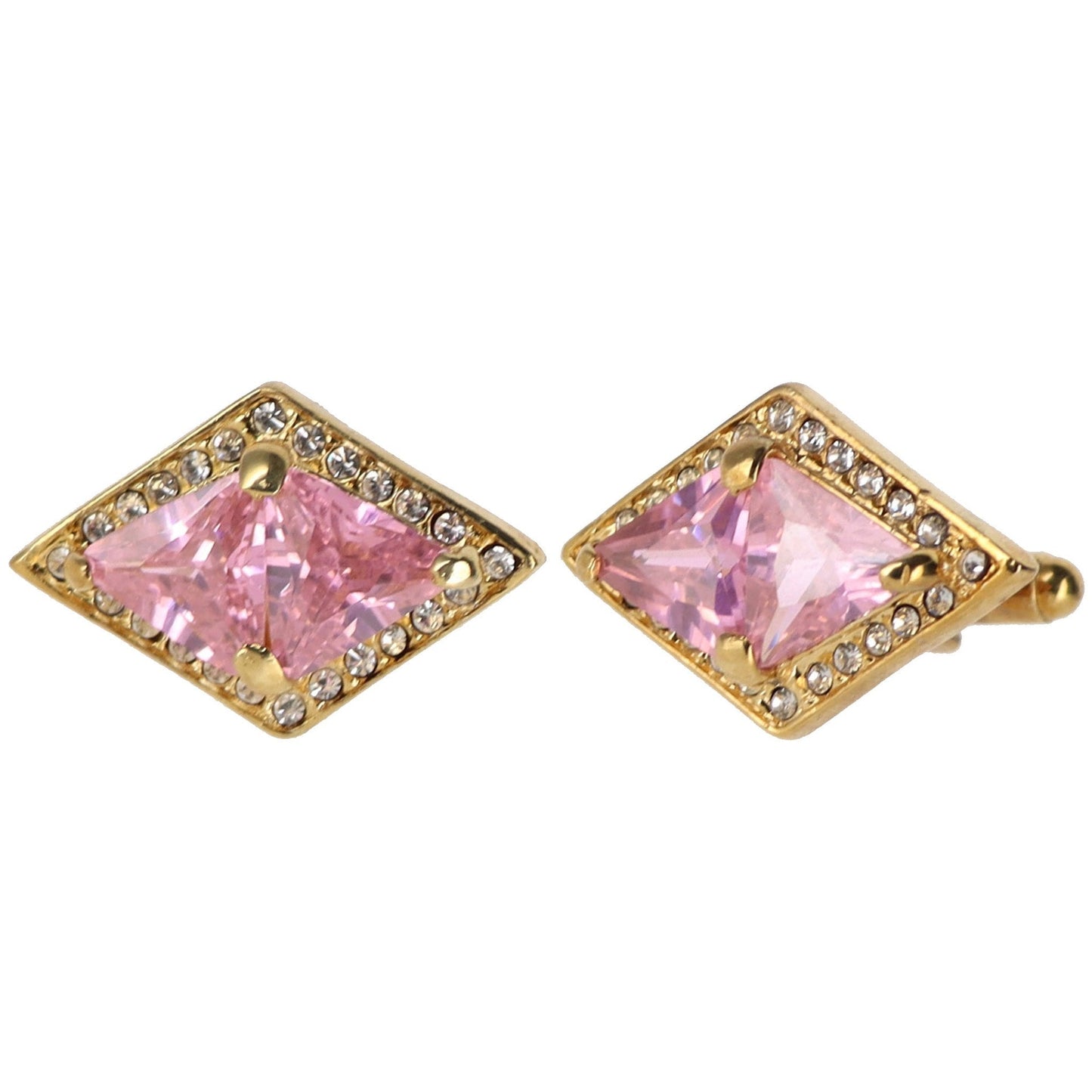 Vittorio Vico Very Fine Cufflinks (90xx Series) - Pink and Gold - Cufflinks - Vittorio Vico