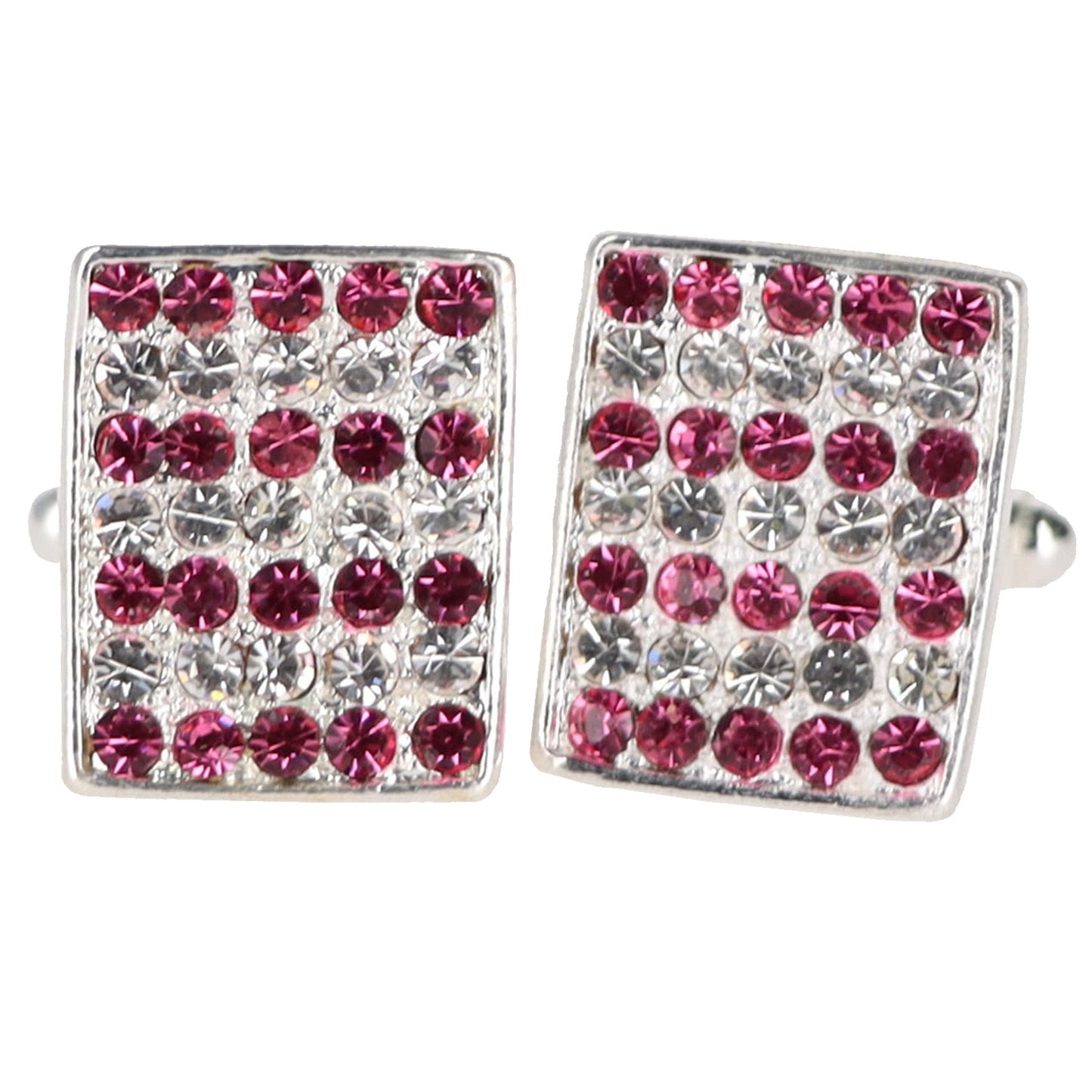 Vittorio Vico Very Fine Cufflinks (90xx Series) - Red and Silver - Cufflinks - Vittorio Vico