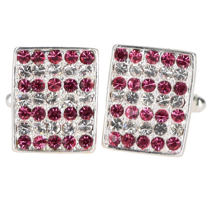 Vittorio Vico Very Fine Cufflinks (90xx Series) - Red and Silver - Cufflinks - Vittorio Vico